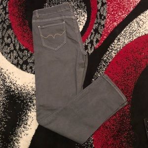 Gray Straight Leg Jeans